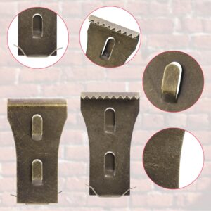 12Pcs Brick Clips or Brick Hangers for Hanging Outdoors, Brick Wall Clips Fits 2-1/4 to 2-2/5 Inch for Hanging Wreaths Lights Garlands Pictures, Brick Wall Hook Clips No Drill