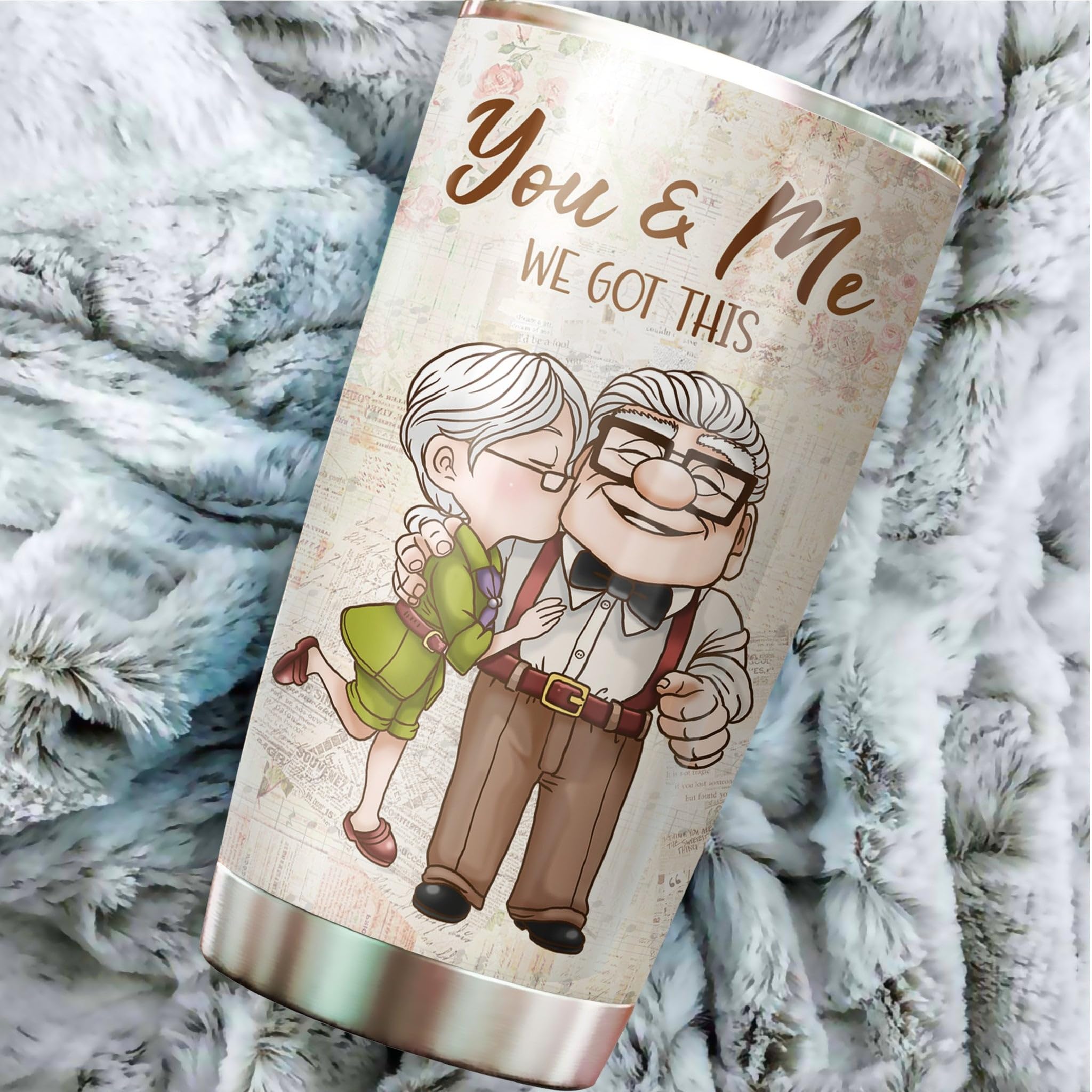 MARSANA Gifts for Her - Valentine Tumbler - Gifts for Couple - Couple Tumbler - Gifts for Wife - Gifts for Anniversary Couple - Couple Cup - Couple Mug - Tumbler 20 Oz