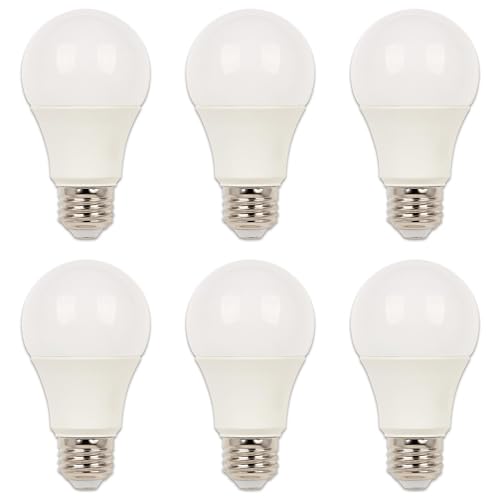 Westinghouse 5229120 14 Watt (100 Watt Equivalent) A19 Daylight LED Light Bulb, Medium Base, 6 Pack