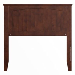 AFI Nantucket Twin Solid Wood Panel Headboard in Walnut