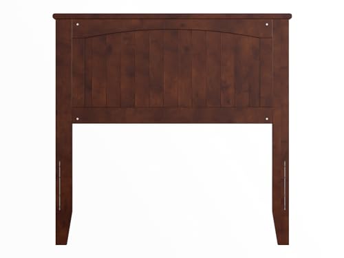 AFI Nantucket Twin Solid Wood Panel Headboard in Walnut