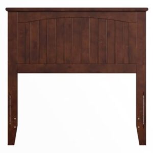 AFI Nantucket Twin Solid Wood Panel Headboard in Walnut