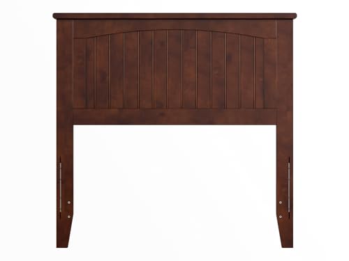 AFI Nantucket Twin Solid Wood Panel Headboard in Walnut