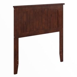 AFI Nantucket Twin Solid Wood Panel Headboard in Walnut