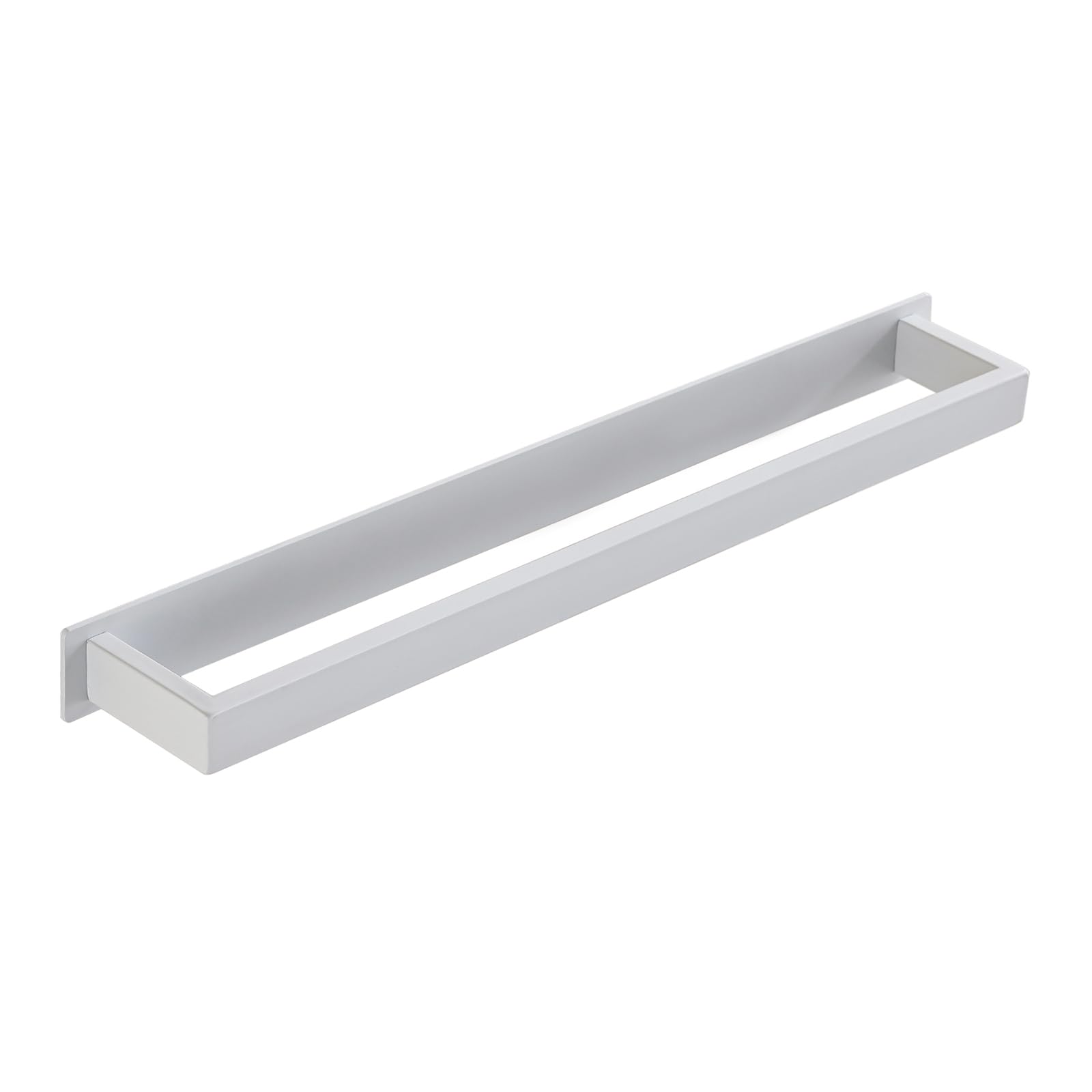 White Self Adhesive Towel Holder Bathroom Bath Towel Rack Stainless Steel Towel Bar Wall Mounted 50cm