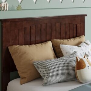 AFI Nantucket Twin Solid Wood Panel Headboard in Walnut