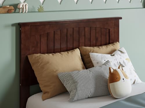 AFI Nantucket Twin Solid Wood Panel Headboard in Walnut