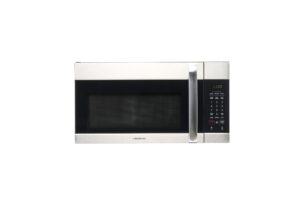 farberware over-the-range microwave oven, 1.7 cu. ft. - 1000w - auto reheat, multi-stage cooking, melt/soften feature, child safety lock, led display - space efficient & powerful - stainless steel