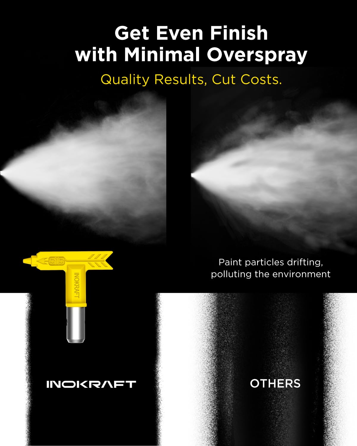 MaXpray M1 Airless Paint Sprayer, Highly Efficient Thinning-Free Minimal Overspray for Up to 10 Gallon DIY Painting Projects Home Interior & House Exterior, Comes with Sprayer Accessories