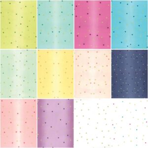 V and Co Best of Ombre Confetti Metallic 12 Fat Quarters Moda Fabrics 10807ABMB