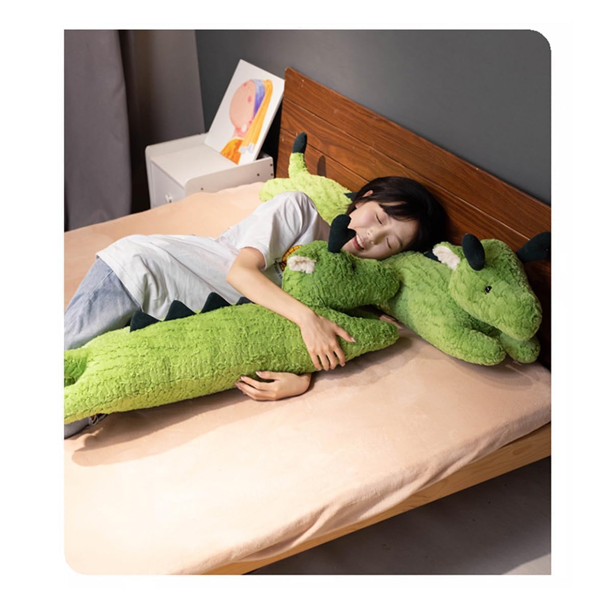 Hofun4U Dragon Plush Pillow, Dragon Stuffed Animal, Dragon Plush Long Body Pillow for Kids Adults (47 inch)