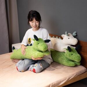 Hofun4U Dragon Plush Pillow, Dragon Stuffed Animal, Dragon Plush Long Body Pillow for Kids Adults (47 inch)