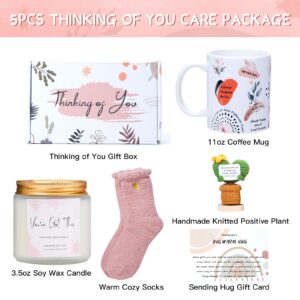 Get-Well Soon Gift Baskets for Women - Thoughtful Comfort Gifts for After Surgery Recovery - Thinking of You Feel Better Care Packge for Sick Friends