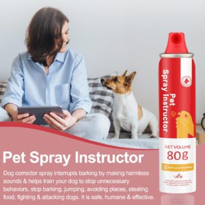 KDSZJDV Corrector Spray Dog Trainer, 80ml 1 Pack Dog Corrector Spray for Dogs to Stops Barking, Jumping Up Attacks & Unwanted Dog Behaviour Humane Effective