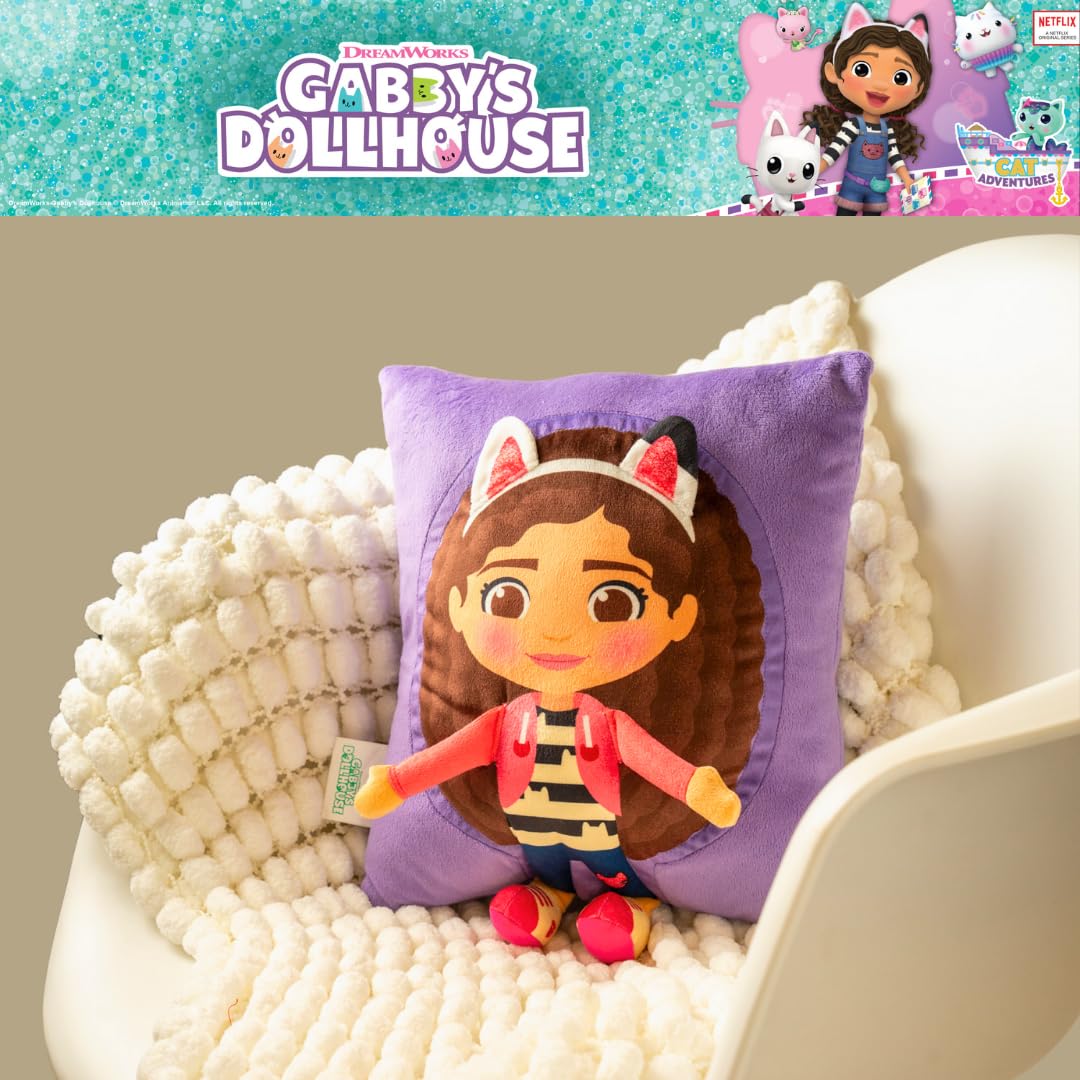 Franco DreamWorks Gabby's Dollhouse Kids Super Plush Cozy Snuggle (TM) Pillow (100% Officially Licensed Product)