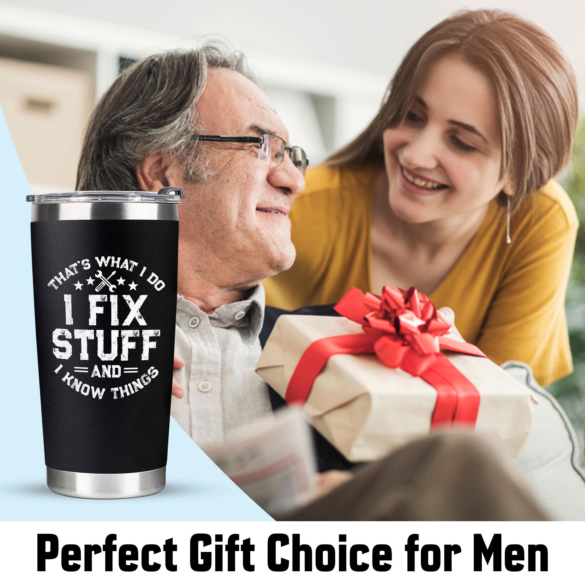 Birthday Gifts for Men, Dad, Grandpa - Men Gifts for Birthday, Dad Birthday Gifts - Funny Dad Gifts - Men Birthday Gifts Ideas, Gag Gifts for Men, Best Gifts for Men, Funny Gifts for Men Tumbler 20Oz