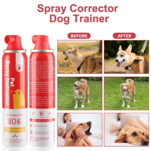 KDSZJDV Corrector Spray Dog Trainer, 80ml 1 Pack Dog Corrector Spray for Dogs to Stops Barking, Jumping Up Attacks & Unwanted Dog Behaviour Humane Effective