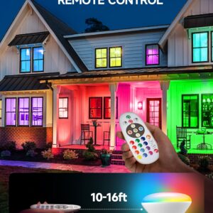 UNILAMP BR30 Color Changing Light Bulb, LED Flood Lights 12W Dimmable, 100W Equivalent, RGB+2700K+4000K+6500K, Remote Control, 1050LM, E26 Multi-Color Can Light Bulbs for Ceiling, 2 Pack