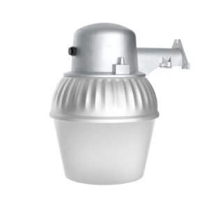 Lithonia Lighting OALS10 Outdoor LED Area Light with Photocell Dusk-to-Dawn, Gray