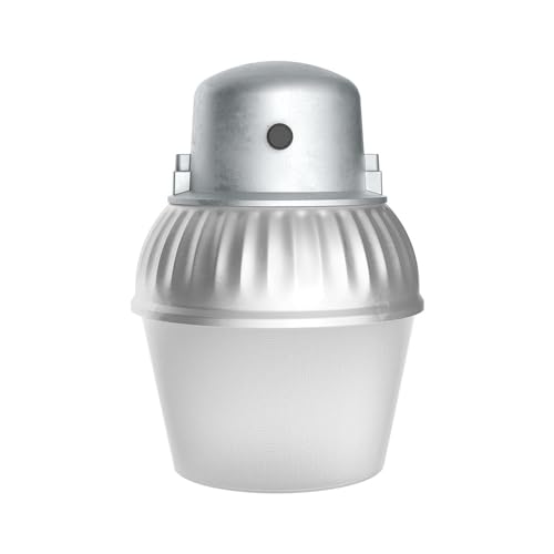 Lithonia Lighting OALS10 Outdoor LED Area Light with Photocell Dusk-to-Dawn, Gray