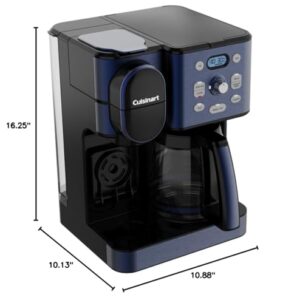 Cuisinart SS-16 Coffee Center 2-in-1 Coffeemaker and Single Serve Combo Brewer, Navy Blue Bundle with 1 Year CPS Enhanced Protection Pack