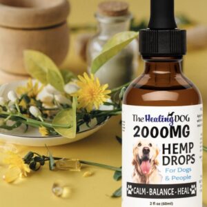 The Healing Dog: Hemp Drops for Dogs & People - 2000mg