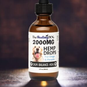 The Healing Dog: Hemp Drops for Dogs & People - 2000mg