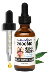 the healing dog: hemp drops for dogs & people - 2000mg