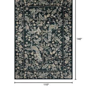 Loloi Rifle Paper Co. x Laurel Navy 9'-2" x 12'-2" Area Rug