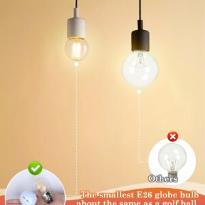 demovibe LED Globe Light Bulbs, G16.5 LED Bulb 60W, Dimmable Edison Bulbs Soft White 2700K, E26 Base Bulb 600 Lumen, Light Bulbs for Pendant, 6 Pack