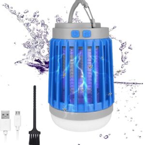 Essen Guard Outdoor Indoor Bug Zapper - Camping Bug Zapper LED Flashlight Tent Light - SOS Emergency Light -Fly Zapper Mosquito Trap - Electric Mosquito Zapper for Outdoor Use.