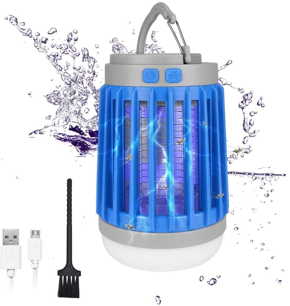 Essen Guard Outdoor Indoor Bug Zapper - Camping Bug Zapper LED Flashlight Tent Light - SOS Emergency Light -Fly Zapper Mosquito Trap - Electric Mosquito Zapper for Outdoor Use.