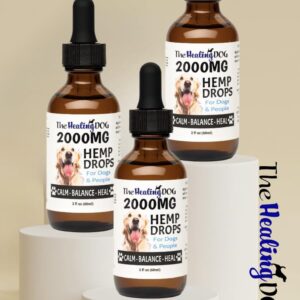 The Healing Dog: Hemp Drops for Dogs & People - 2000mg