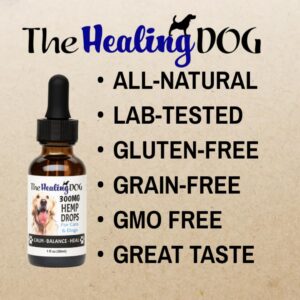 The Healing Dog: Hemp Oil for Cats & Dogs - 300mg