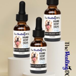 The Healing Dog: Hemp Oil for Cats & Dogs - 300mg