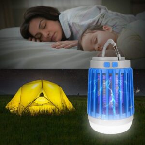 Essen Guard Outdoor Indoor Bug Zapper - Camping Bug Zapper LED Flashlight Tent Light - SOS Emergency Light -Fly Zapper Mosquito Trap - Electric Mosquito Zapper for Outdoor Use.