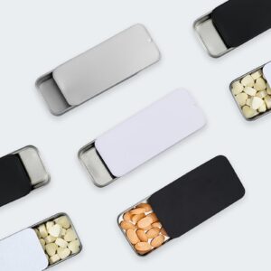 3 PCS Mini Metal Iron Box Container Rectangular Empty Hinged Iron Box Container with Three Colors Small Sliding Lid Metal Container for Earrings,Pearls,and Buttons