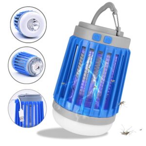 Essen Guard Outdoor Indoor Bug Zapper - Camping Bug Zapper LED Flashlight Tent Light - SOS Emergency Light -Fly Zapper Mosquito Trap - Electric Mosquito Zapper for Outdoor Use.