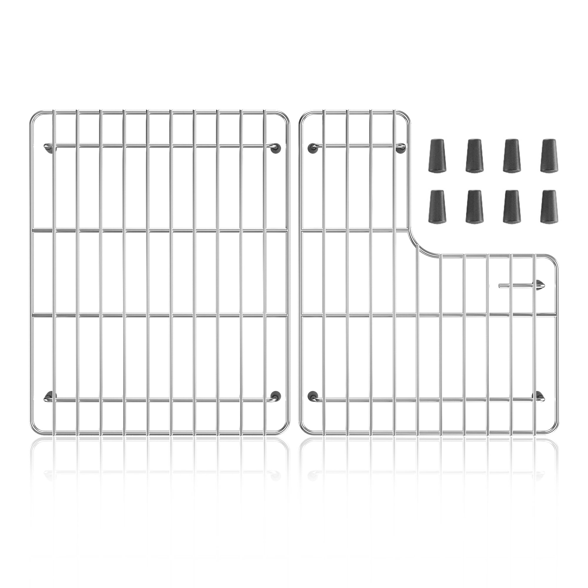 Sink Rack for Bottom of Sink with Kohler Whitehaven K-6486 and K-6487 Sink, 304 Stainless Steel Sink Protectors, Sink Grid Sink Grate for Bottom of Kitchen Sink Farmhouse 14.68" x 23.2" x 1"