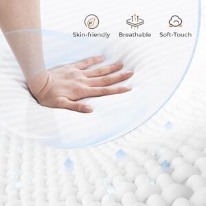 Sweetnight Queen Mattress, 12 Inch Queen Memory Foam Mattress, Gel Infused & Perforated Foam for Staying Cool & Pressure Relief, Queen Size Bed Mattress in a Box