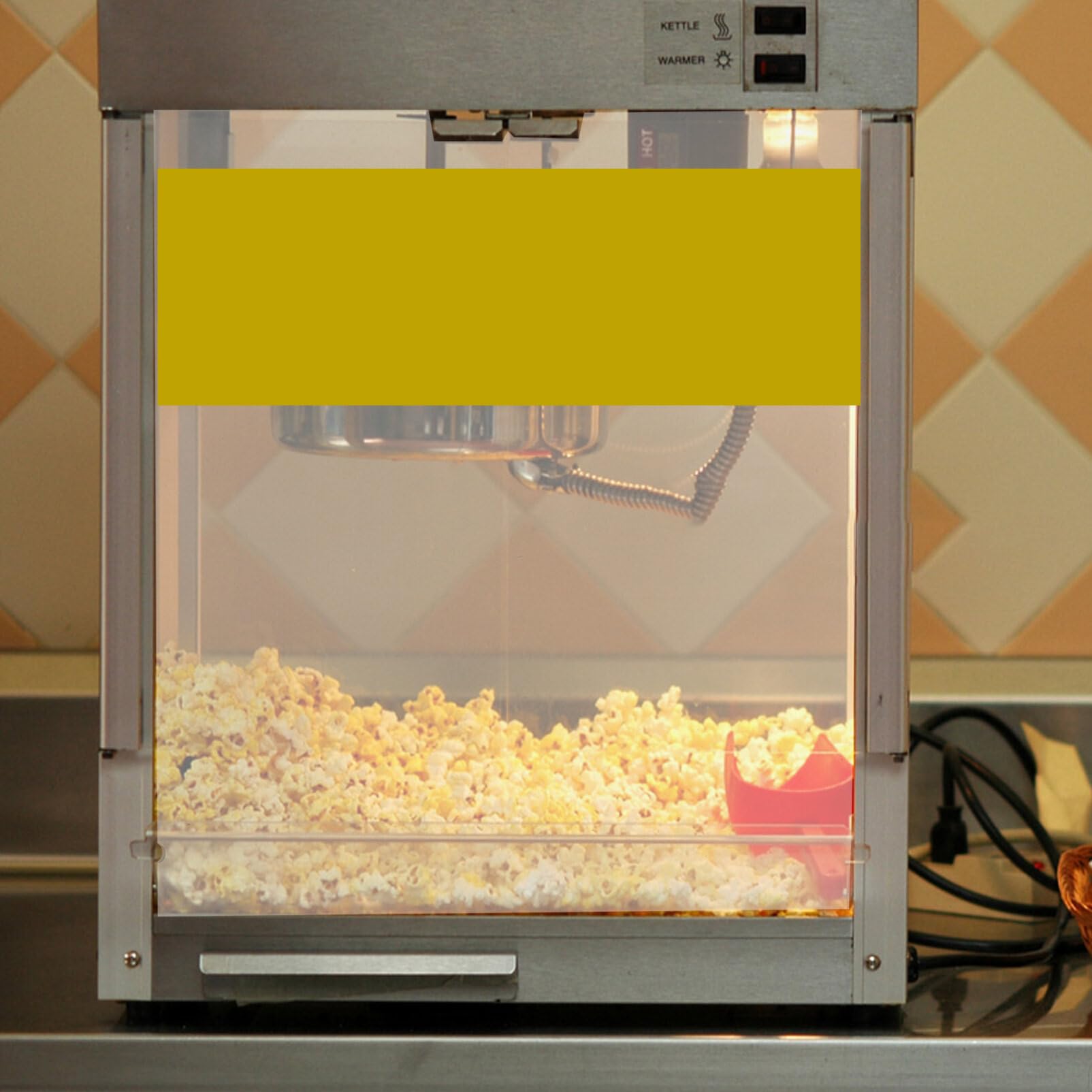 Kichvoe Commercial Popcorn Machine Door Panel Replacement Clear Thicken Pvc Popcorn Maker Panel Baffle Protection Equipment for Popcorn Machine Parts