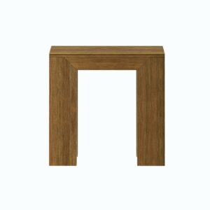 Plank+Beam Modern Rectangular Side Table, Slim Side Table for Living Room, Narrow Nightstand for Small Spaces, Wood End Table for Bedroom, Pecan Wirebrush