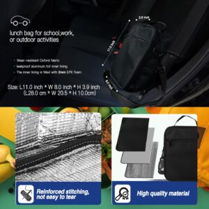 hzzycer Lunch Box for Men Women Insulated Lunch Bag Reusable Small Lunch Bag with Adjustable Shoulder Strap for Work Picnic