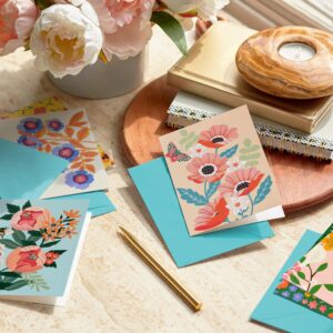 Hallmark Floral Blank Note Card Assortment (24 Blank Cards with Envelopes) for Mother's Day, Spring, Birthdays, Easter, Baby Showers, Thank You