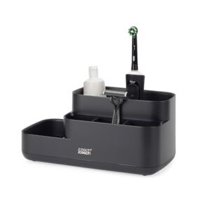 Joseph Joseph EasyStore - Bathroom Storage Caddy Organizer for bathroom accessories, Matt Black