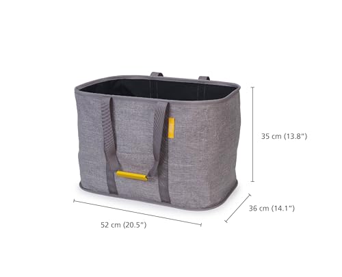 Joseph Joseph Hold-All Max Collapsible 55L Washing Laundry Basket Bag, Durable Fabric, Moisture Resistant, Grey