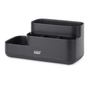 Joseph Joseph EasyStore - Bathroom Storage Caddy Organizer for bathroom accessories, Matt Black