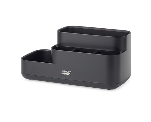 Joseph Joseph EasyStore - Bathroom Storage Caddy Organizer for bathroom accessories, Matt Black