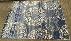 luxe weavers cambridge 4073 blue 8x10 mandala rug