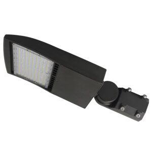 ostek 100w led parking lot light,14000lm (140lm/w) 5000k led shoebox light -slip fitter mount outdoor area street lighting [200-350w hid/hps equiv.] commercial outdoor lighting 100-277v,ul&dlc listed